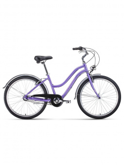 картинка Велосипед Forward Evia Air 2.0 26 W (фиолетовый/белый) 21 Твоя Стихия