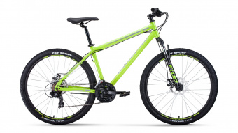 картинка Велосипед Forward Sporting 2.2 Disc 27,5 (ярко-зеленый/серый) 21 Твоя Стихия